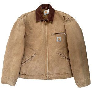 Vintage Carhartt Detroit Womens Quilted Jacket Sz L JQW226 Dated 397 Duck USA